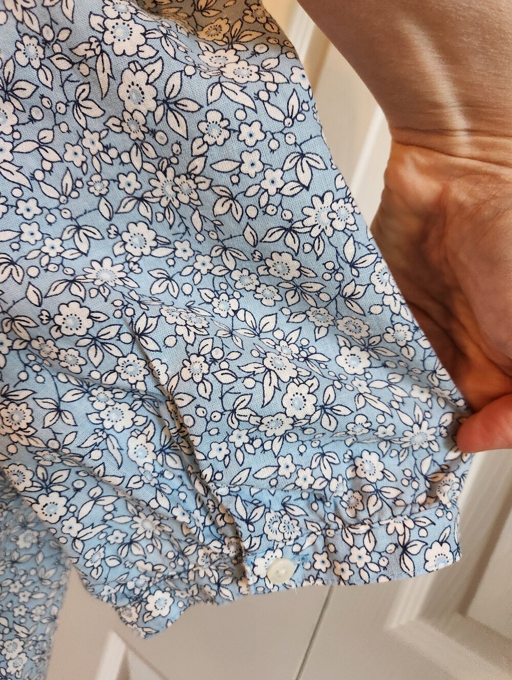 J Crew Smocked-neck Floral Top - Picture 5 of 7